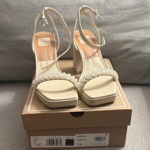 Dolce Vita Alesia Vanilla Pearls Heels